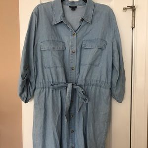 A.N.A. Chambray Dress